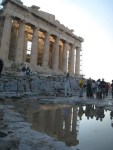 有倒影的 Parthenon