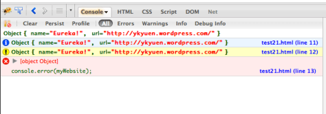 javasript_print_object_in_console