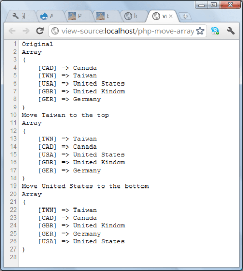 php-move-array-element