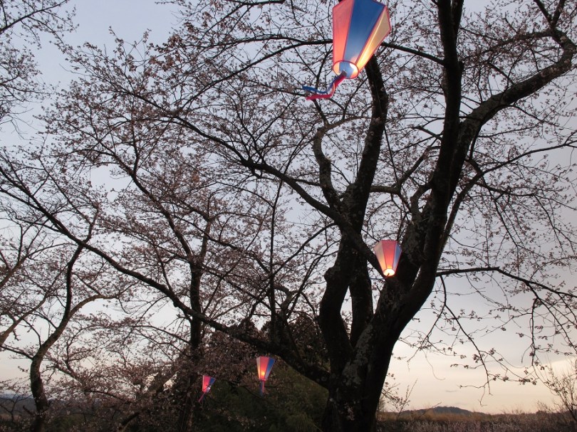 紀念碑附近的燈籠