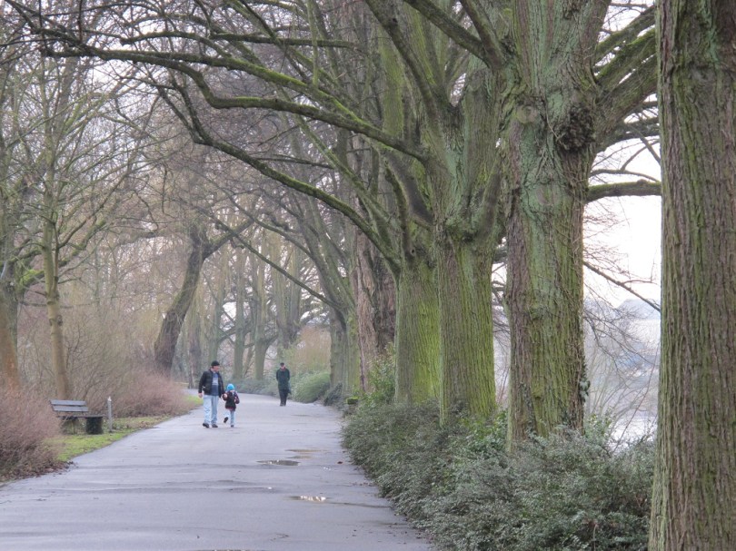 莫色耳河(Mosel)畔散步的父子