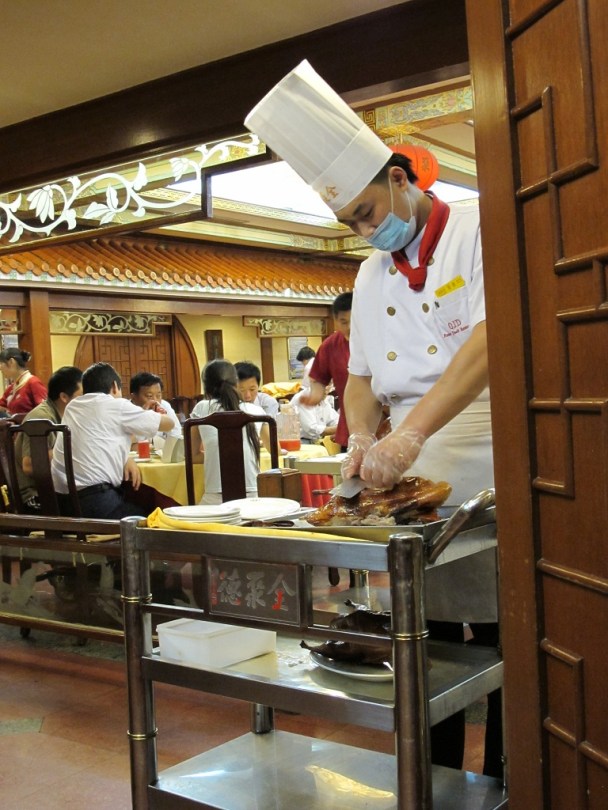 點了最少份量的北京填鴨一碟