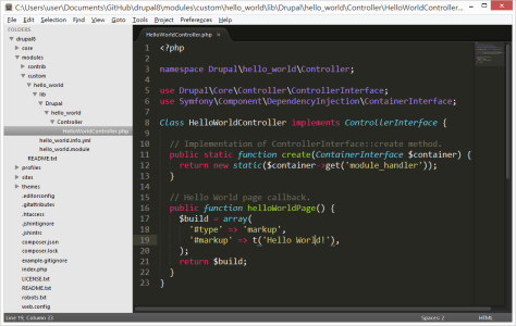 drupal-8-symfony-custom-hello-world-module-4